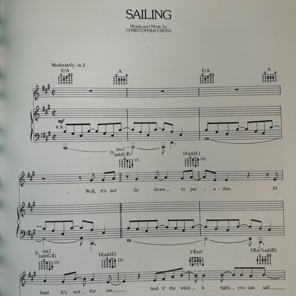 Vintage Christopher Cross Sheet Music Book Piano Guitar Vocal Rare 55 Pgs. - Picture 9 of 11